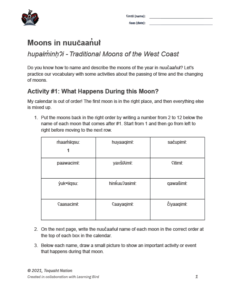 Moons Vocabulary