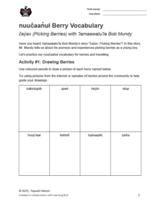 Berry Vocabulary